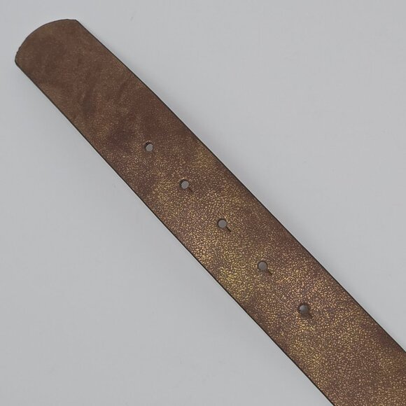 Guess Brown Boho Belt with Stone and Beaded Teardrop Buckle Size Large - Picture 10 of 11